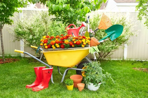 Beautiful landscaped garden by Uxbridge Gardening Services